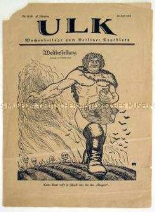 Wochenbeilage verschiedener Tageszeitungen des Mosse-Verlages mit Karikaturen und satirischen Texten zum Tagesgeschehen