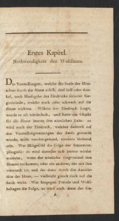 Erstes Kapitel. Nothwendigkeit des Wohllauts