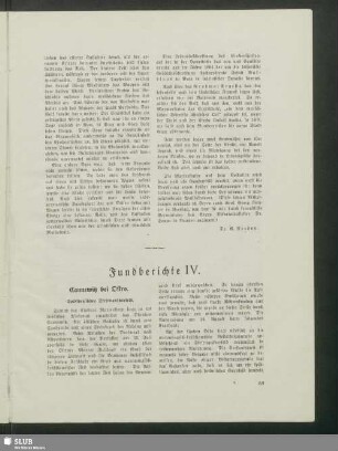 Fundberichte IV