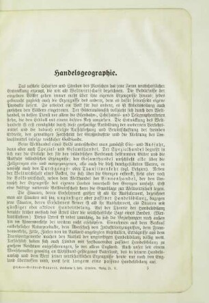 Handelsgeographie