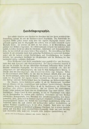 Handelsgeographie