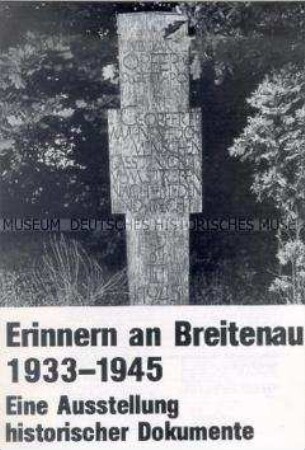 Informationsblatt zu einer Ausstellung über das Konzentrationslager Breitenau (Hessen)