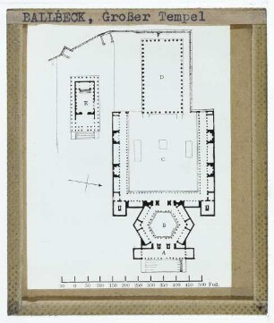Baalbek, Tempel von Baalbek,Baalbek, Bacchustempel,Baalbek, Hexagonaler Hof,Baalbek, Jupitertempel