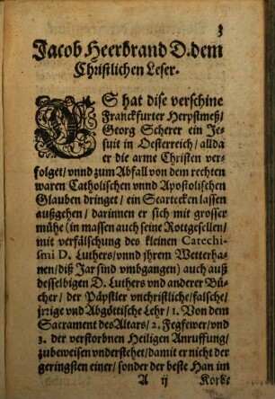 Antwort und Abfertigung der Fragstück und Antwort von 3 strittigen Artickeln