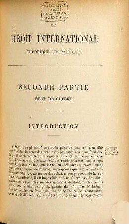 Le droit international théorique et pratique : Précédé d'un exposé historique des progrès de la science du droit des gens. 4