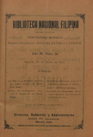 3.1910: Revista historica