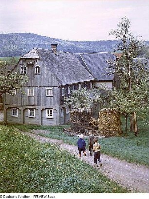 Umgebindehaus in der Lausitz