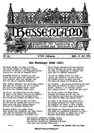 No. 14, 16. Juli 1904