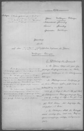 Tailfingen-Nebringen: Pfarrbericht 1924