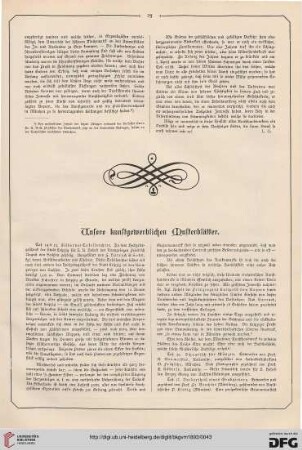 Unsere kunstgewerblichen Musterblätter