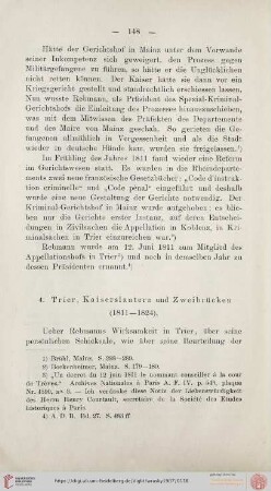 4. Trier, Kaiserslautern und Zweibrücken (Nr. 1811-1824)
