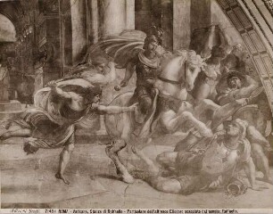Roma - Vaticano, Stanze di Raffaello. Particolare dell'affresco Eliodoro scacciato dal Tempio, Raffaello
