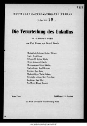 Die Verurteilung des Lukullus