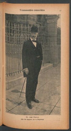 Dr. José Bianco, jefe del Registro de la Propiedad - [Retrato] : Transeúntes conocidos