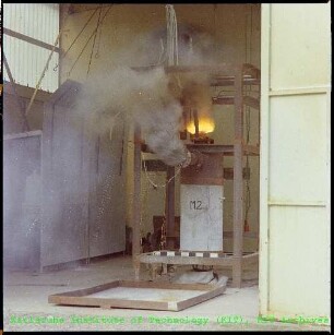 Thermitversuche der Hauptabteilung Ingenieurtechnik (IT) im Rahmen des Projektes Nukleare Sicherheit (PNS)