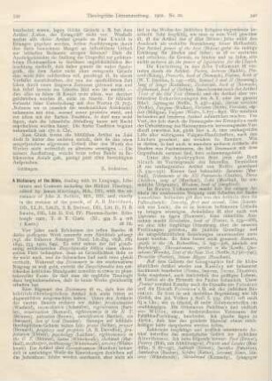 539-541 [Rezension] A Diktionary of the Bible