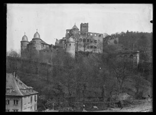 Gesamtansicht der Burg Wertheim