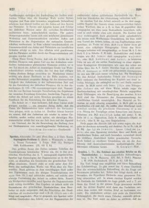 227-228 [Rezension] Sperber, Alexander, Septuaginta-Probleme