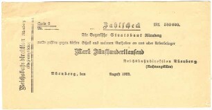 Geldschein / Notgeld, 500.000 Mark, 08.1923