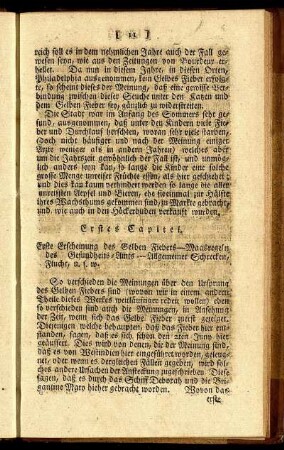 Erstes Capitel. - Drittes Capitel.