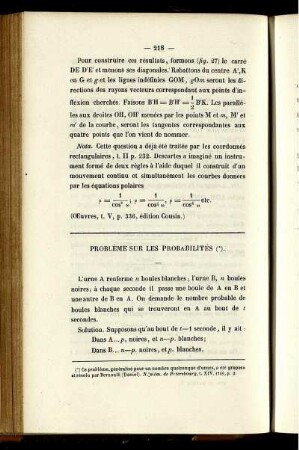 Probléme sur les probabilités.