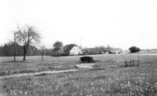 Oßling-Weißig. Mühle Salomo, Blick zum Mühlengehöft