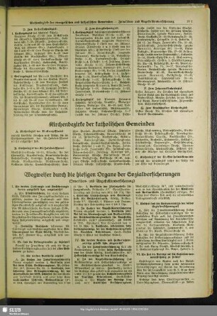 Wegweiser durch die hiesigen Organe der Sozialversicherungen