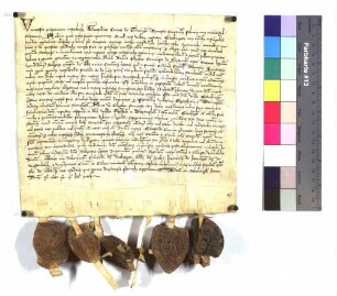 Urkunde, im wesentlichen desselben Inhalts wie die vom 1. Januar 1303 [A 489 U 319], nur der Kaufpreis ist nicht genannt.