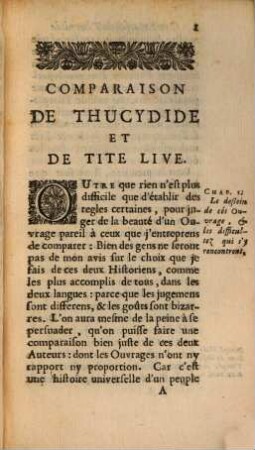 Comparaison de Thucydide et de Tite Live