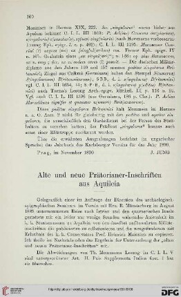 14: Alte und neue Prätorianer-Inschriften aus Aquileia