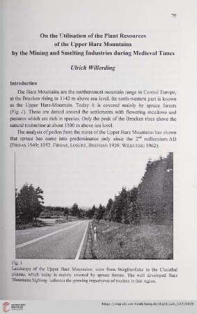 On the utilisation of the plant resources of the Upper Harz Mountains by the mining and smelting industries during medieval times