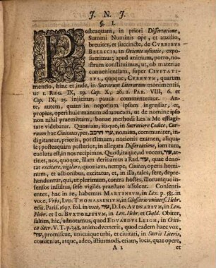 De Civitatibvs Cvrrvvm Occasione Variorvm Scriptvrae V. T. Oracvlorvm