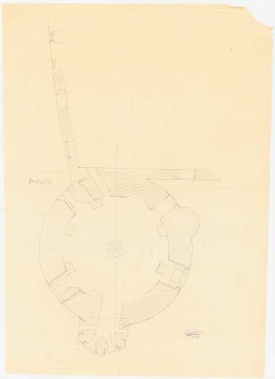 Restaurierung Heidelberger Schloss Glockenturm: Grundriss auf 197 m ü. M.