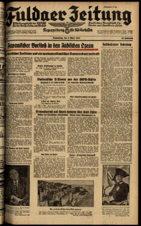 Ausgabe vom Donnerstag, den 05. März 1942.