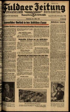 Ausgabe vom Donnerstag, den 05. März 1942.