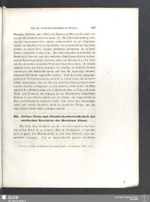 III. Grösse, Form und Oberflächenbeschaffenheit der nordischen Geschiebe der Breslauer Ebene