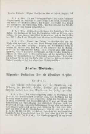 Fünfter Abschnitt. Allgemeine Vorschriften über die öffentlichen Register