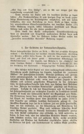 6. Zur Geschichte der Hohenzollern-Dynastie.