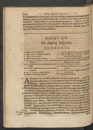 Caput XIV. De Imperii Insignibus