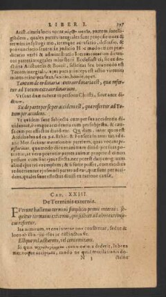 Cap. XXIII. De Terminis externis.