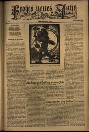 Dritte Ausgabe vom Donnerstag, den 30. Dezember 1937.