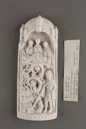 Elfenbeinrelief: Enthauptung des heiligen Kilian und seiner Gefährten