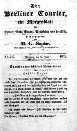 No. 717., Mittwoch, den 24. Juni 1829
