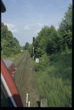 Einfahrsignal Leingarten aus Ri. Leingarten-Ost