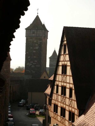 Blick auf Stadtmauer und Rödertor