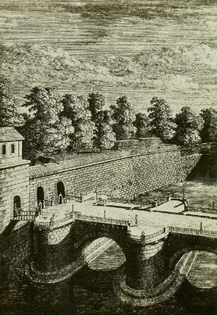 Ehemaliger Eingang in die Altstadt von der Elbbrücke aus