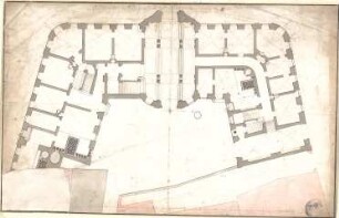 Thoman, Johann Valentin; Mainz; Ostein`sches Haus - Grundriss EG