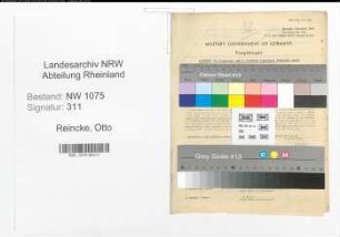 Entnazifizierung Otto Reincke , geb. 29.07.1908 (Verwaltungsinspektor)