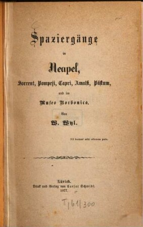 Spaziergänge in Neapel, Sorrent, Pompeji, Capri, Amalfi, Pästum und im Museo Borbonico