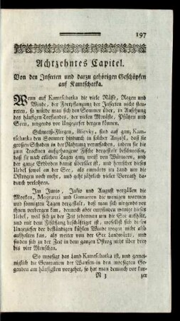 Achtzehntes Capitel. Von den Insecten ...